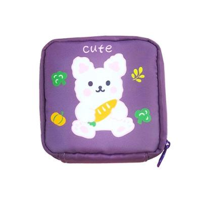 Necessaire Feminina Porta Absorvente Cosméticos Pequeno Lilás