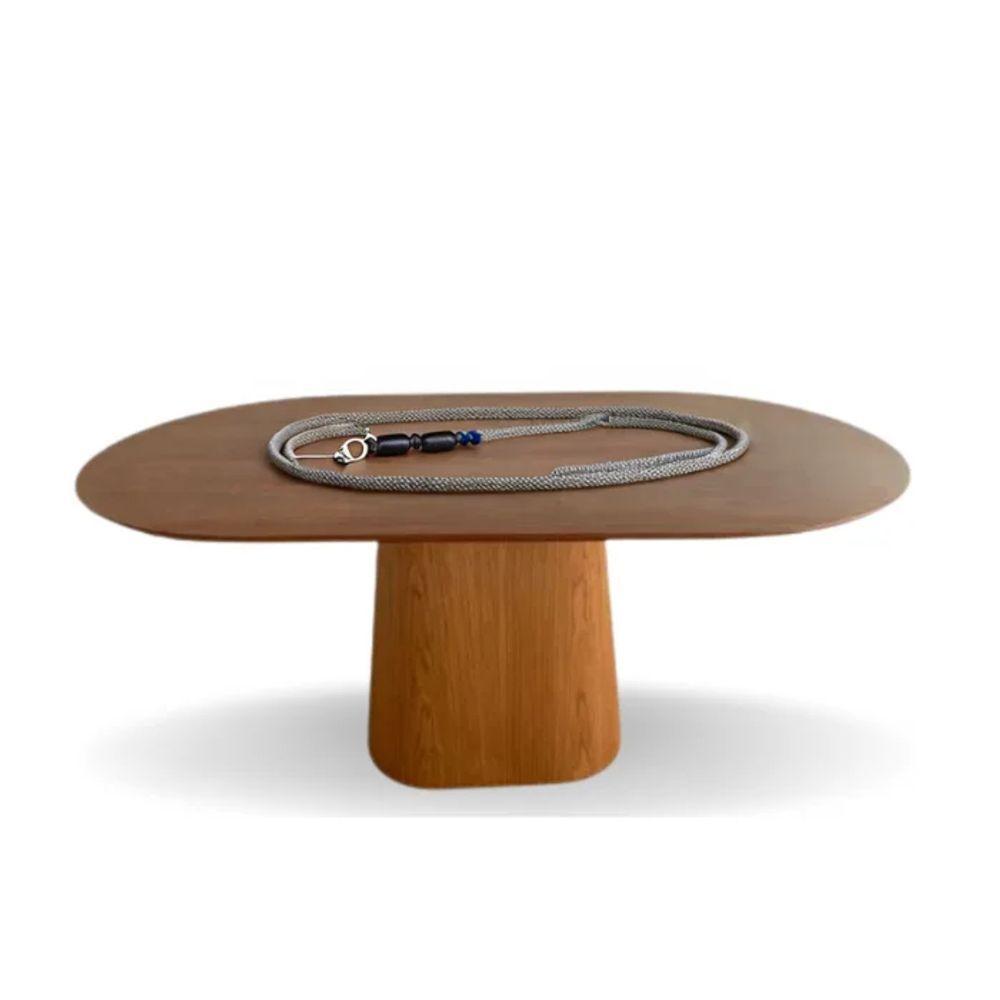 Mesa De Jantar Cone Retangular Arredondada 140x90cm Cinamomo - 2