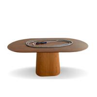 Mesa De Jantar Cone Retangular Arredondada 140x90cm Cinamomo - 2