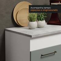 Cozinha Compacta 150001 Com Armário E Balcão Branco/Cinza - 6