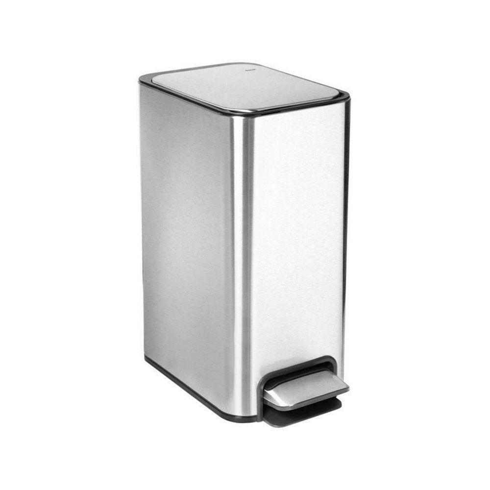 Lixeira Docol Flat 90987293016 Com Pedal 10l Inox Escovado - 1