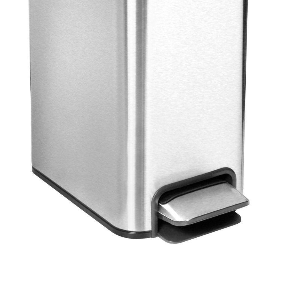 Lixeira Docol Flat 90987293016 Com Pedal 10l Inox Escovado - 2