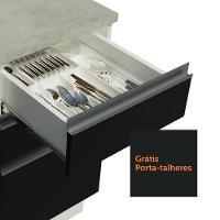 Cozinha Compacta 120002 Com Armário E Balcão Branco/Preto