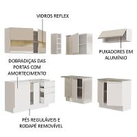 Cozinha 349001 Com Armário E Balcão Branco/Branco/Crema - 8