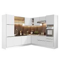 Cozinha Com Armário E Balcão Branco/Branco Veludo - 10