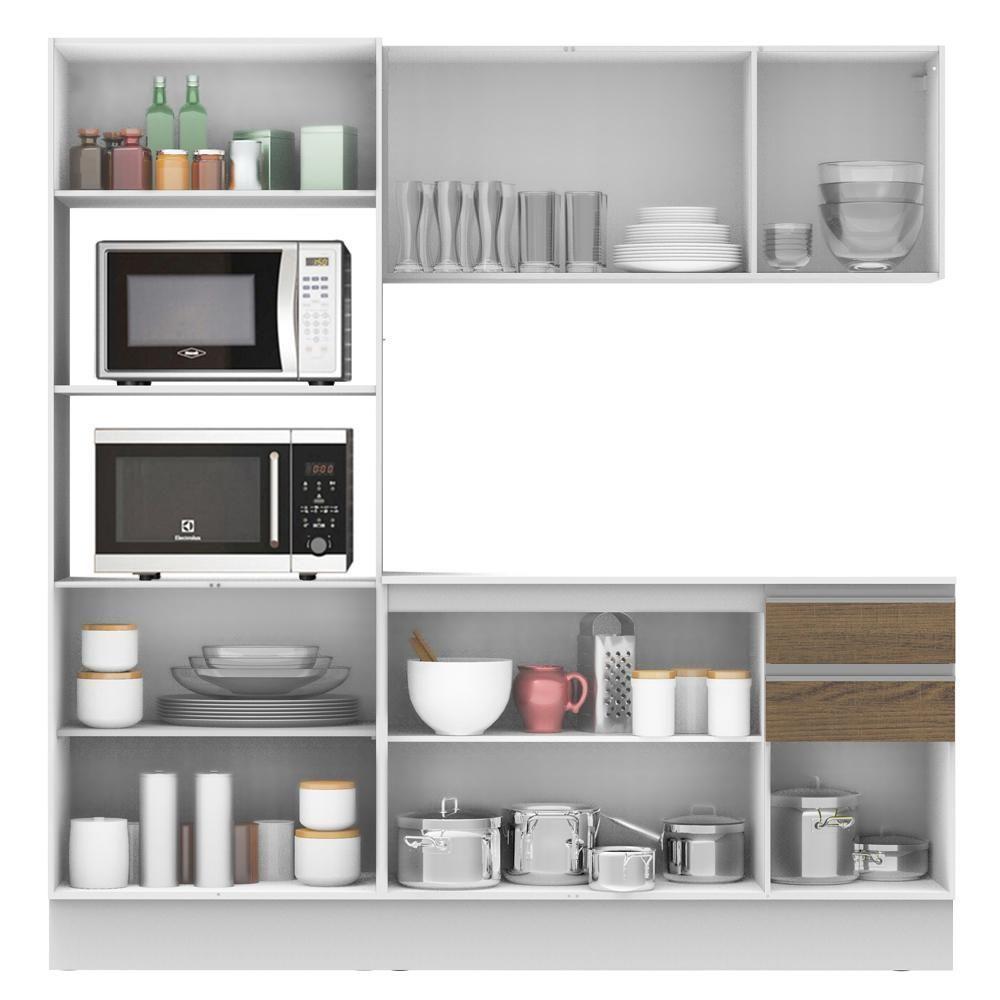 Cozinha Compacta 100% MDF com Armário Balcão e Tampo Madesa - 13