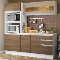 Cozinha Compacta 100% MDF com Armário Balcão e Tampo Madesa - 8