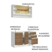 Cozinha Compacta 120002 Com Armário E Balcão Branco/Rustic - 7
