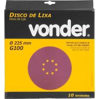 Disco Lixa G100 Para Lixadeira Lpv600 Com 10 Peças - Vonder - 4