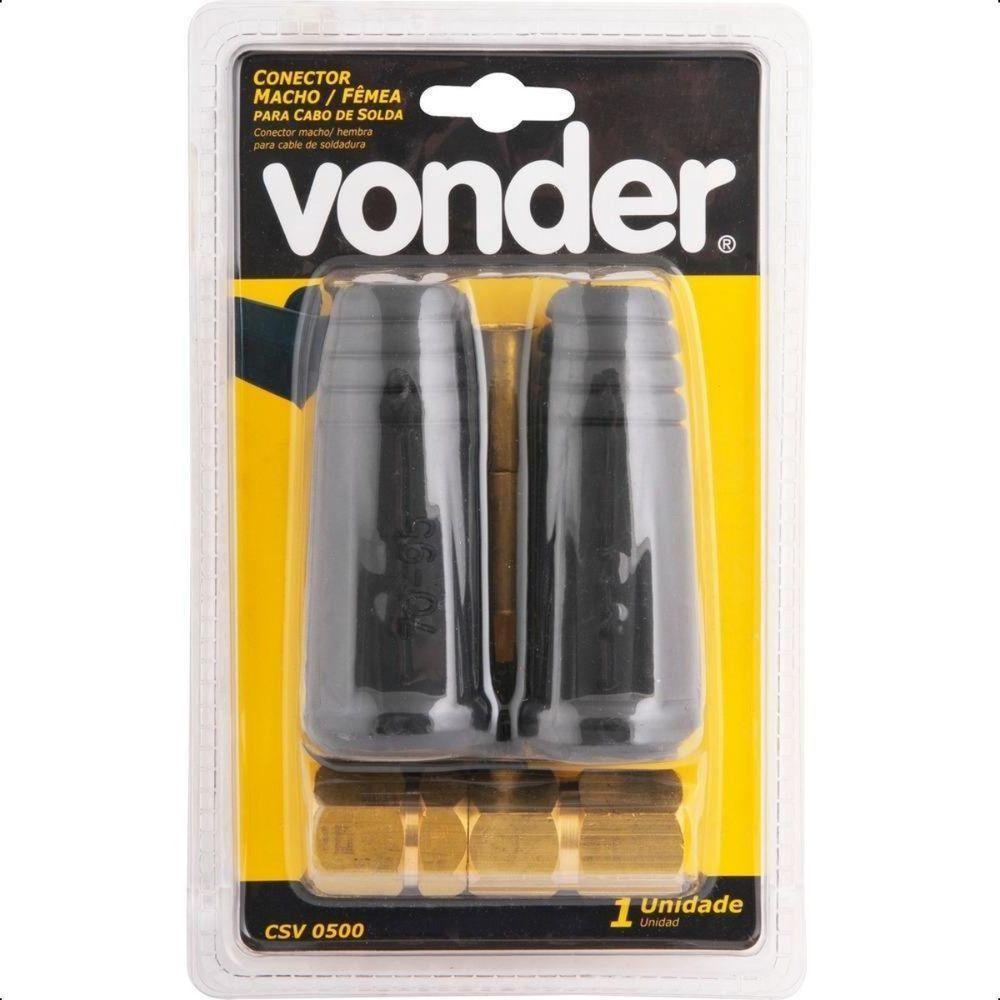 Conector Rápido Macho-fêmea 13 Mm Para Cabo De Solda Vonder - 1