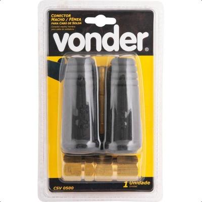 Conector Rápido Macho-fêmea 13 Mm Para Cabo De Solda Vonder