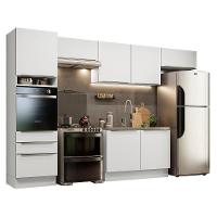 Cozinha 340001 Com Armário E Balcão Branco/Branco Veludo - 19