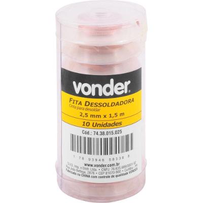 Fita-malha Dessoldadora 2,5mm X 1,5m Vonder