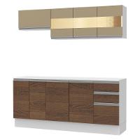 Cozinha 100% MDF Smart Modulada com Balcão e Tampo Madesa - 2