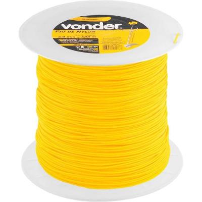 Fio De Nylon 3,0mmx500m Redondo Para Roçadeiras E Aparadores