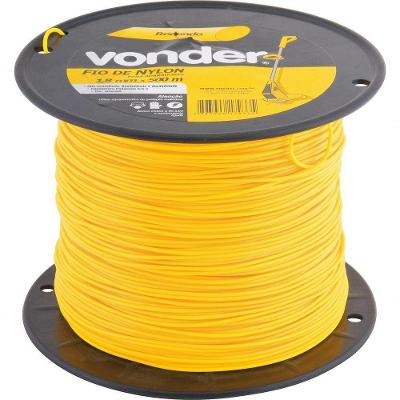 Fio De Nylon 1,8mmx500m Redondo Para Roçadeiras E Aparadores