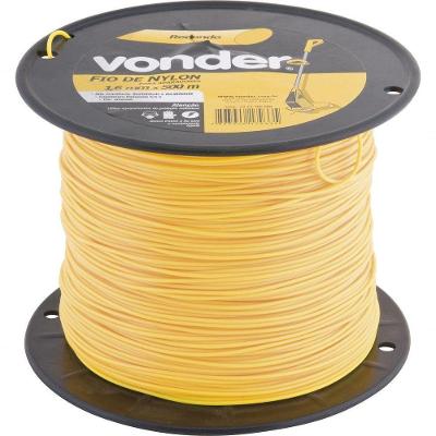 Fio De Nylon 1,6mmx500m Redondo Para Roçadeiras E Aparadores