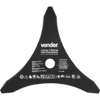 Lâmina 3 Pontas Para Roçadeira 300x25,4x3,8mm - Vonder - 3