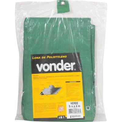 Lona Polietileno 5x4m Verde Vonder