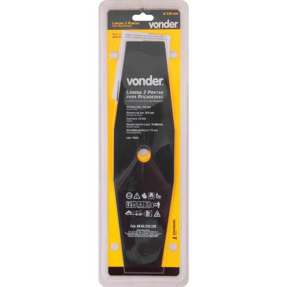 Lâmina 2 Pontas Para Roçadeira 330x20,0x2,0mm - Vonder - 3