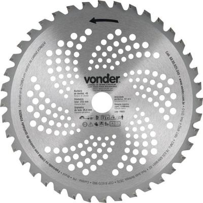 Lâmina Circular Para Roçadeira Com Videa 255x25,4x40 Vonder