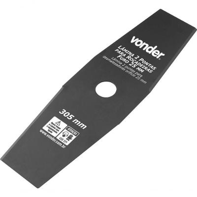 Lamina 2 Pontas Para Roçadeiras 305x90mm Furo 25,4mm Vonder