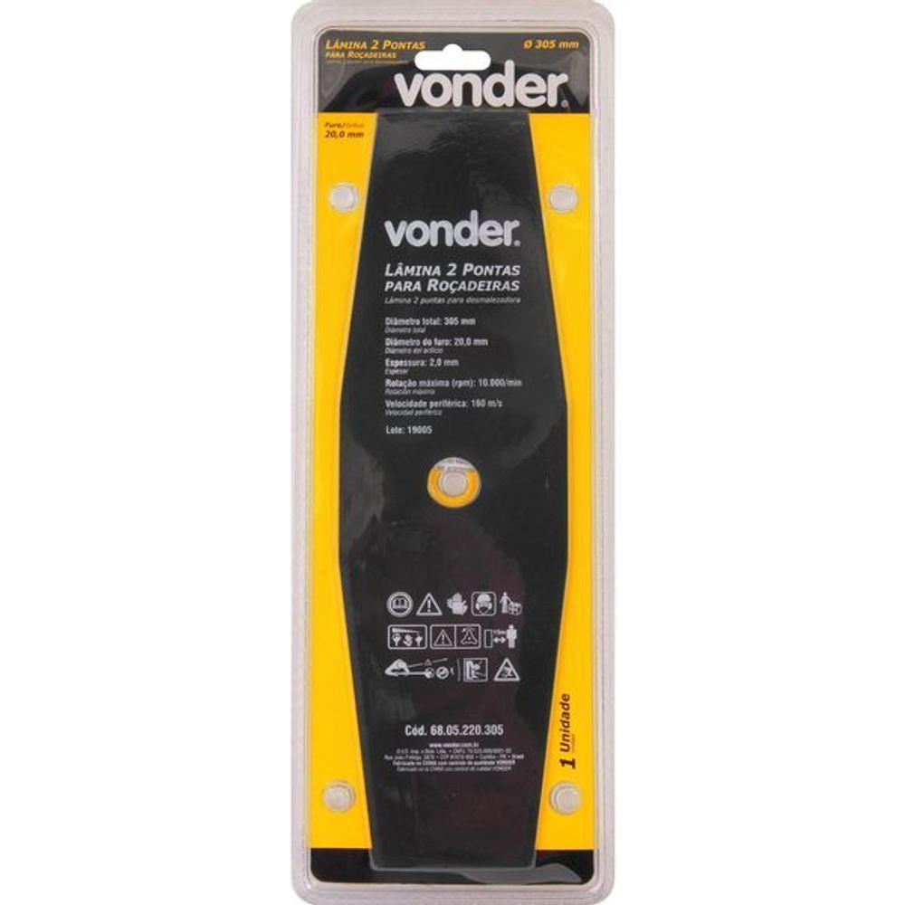 Lâmina 2 Pontas Para Roçadeira 305x20,0x2,0mm - Vonder - 3