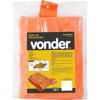Lona Polietileno 5x4m Laranja 150 Micras Média - Vonder - 1