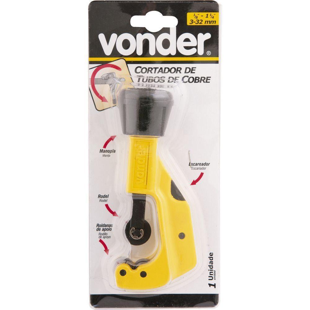 Cortador De Tubo 1-8" à 1.1-4" Para Cobre E Alumínio Vonder - 3
