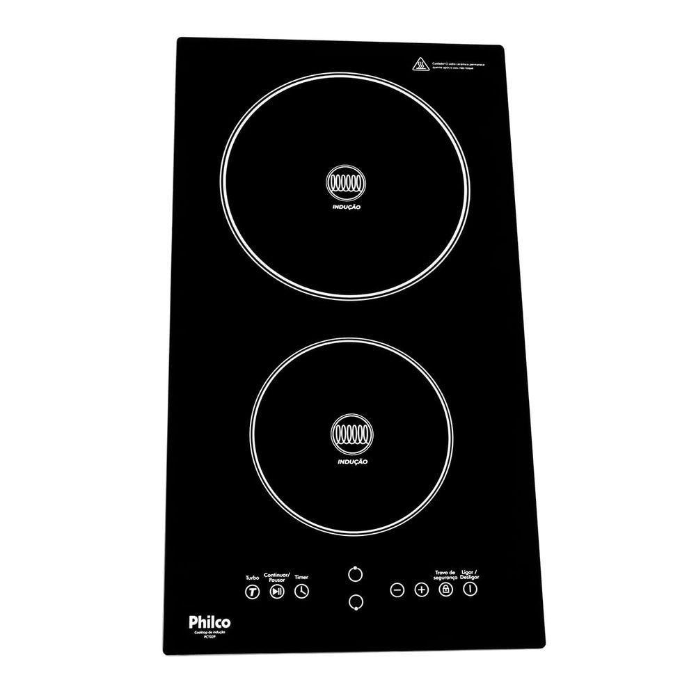 Cooktop De Indução Philco 2 Queimadores 9 Níveis PCT02P 220V - 1