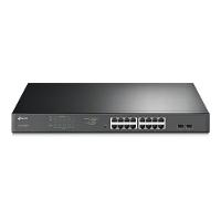 Switch Gigabit Easy Smart 10/100/1000 C/ 18 Portas (sendo 16 Poe + 2 Sfp) Tl-sg1218mpe Smb - 1
