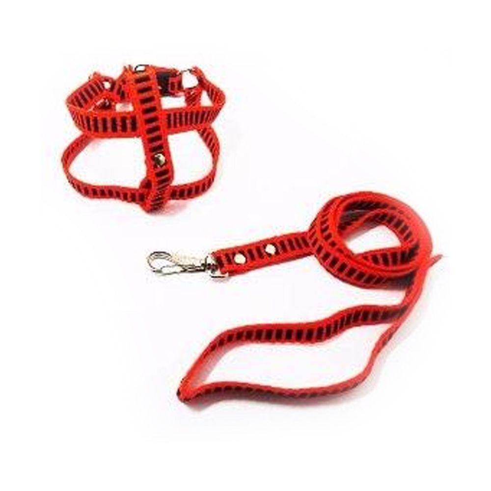 Conjunto Guia E Peitoral Para Cães - Listrado N 5 - 1