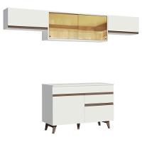 Cozinha Compacta Madesa Reims Com Armário E Balcão Branco - 1