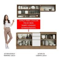 Cozinha Completa 200003 Com Armário E Balcão Rustic/branco - 7