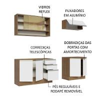 Cozinha Completa 200003 Com Armário E Balcão Rustic/branco - 8
