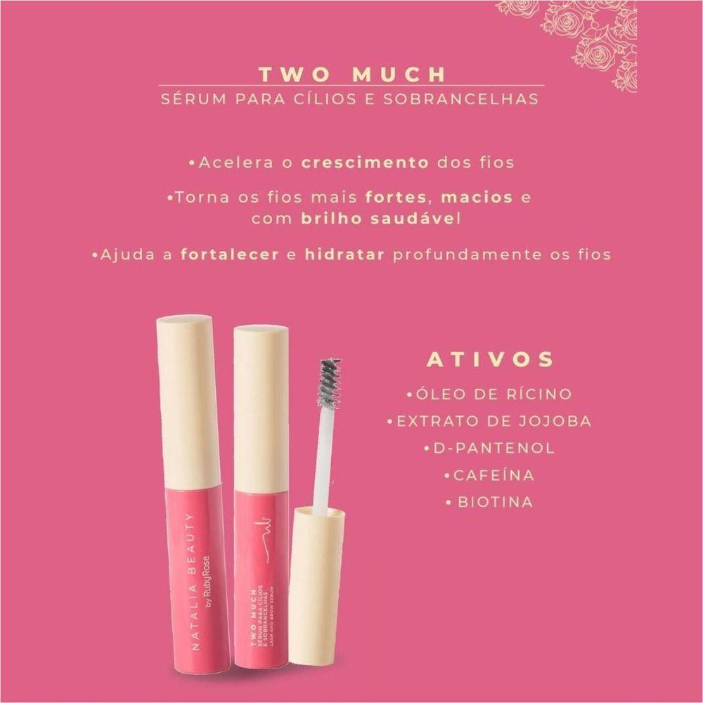 Ruby Rose Serum Para Cílios E Sobrancelhas Two Much Hbm1009 4ml - 6