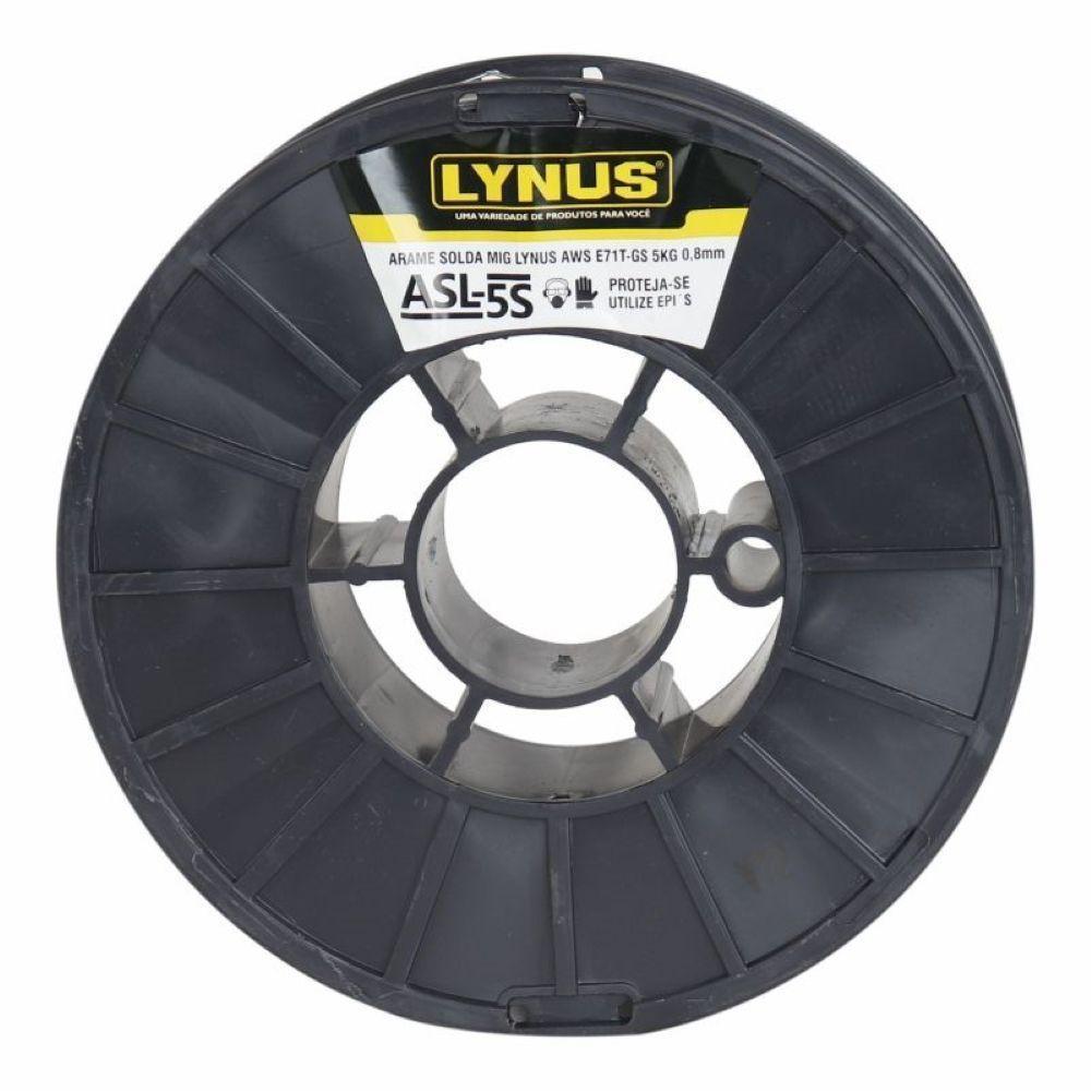 Arame Solda Mig Sem Gás 5kg 0,8mm Aws E71t-gs Asl-5s Lynus - 2