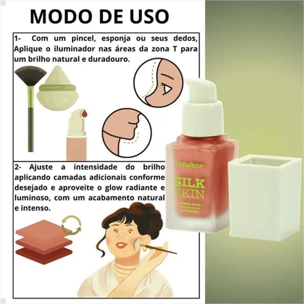 Ruby Rose Iluminador Silk Skinhbf1601 24ml Cor: Moonlight - 5