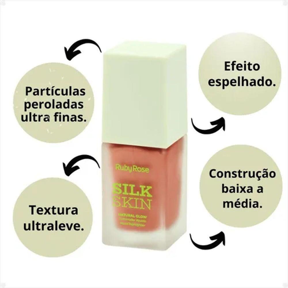 Ruby Rose Iluminador Silk Skinhbf1601 24ml Cor: Moonlight - 6