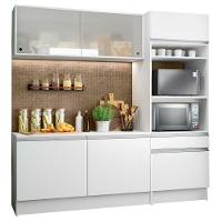 Cozinha Compacta Topazio Pop com Armário Branco - 9