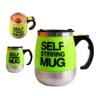 Caneca Eletrica Mixer Automatica Copo Misturador Bule Liquidificador Shake Whey 400ml Portatil Verde