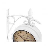 Relógio Estação Dupla Face Retrô New York Decoração Branco - 2