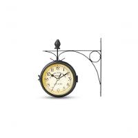 Relógio Estação Dupla Face Retrô New York Decoração Preto - 1