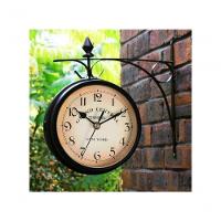 Relógio Estação Dupla Face Retrô New York Decoração Preto - 2