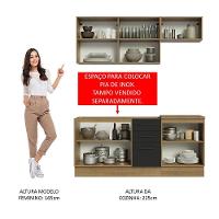 Cozinha Completa 180003 Com Armário E Balcão Rustic/Preto - 7