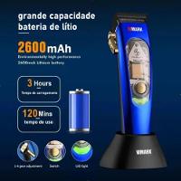 Maquina De Cortar Cabelo Wmark Ng9004 Motor Magneto Com 1000rpm - 3