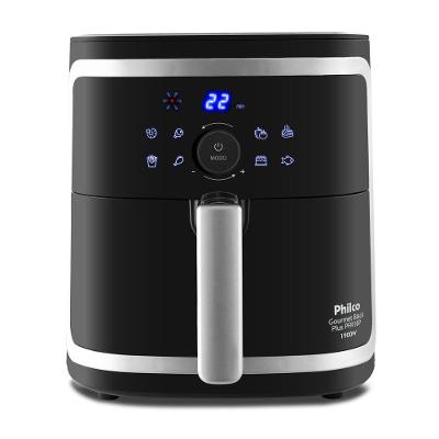 Fritadeira Air Fryer Philco PFR16P 5L 1900W Digital Gourmet Black Plus Preto 220V