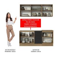 Cozinha Completa 180001 Com Armário E Balcão Rustic/Preto - 7