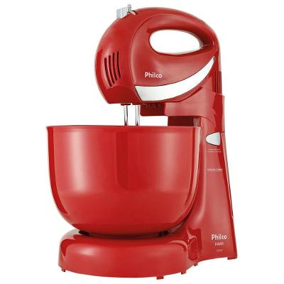 Batedeira de Mão Philco Paris 4L 350W 4 Velocidades Vermelho 220V