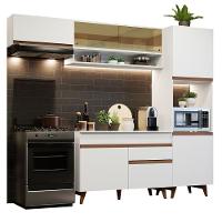 Cozinha Completa 250004 Com Armário E Balcão Branco Branco - 10